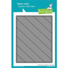   Vágósablon LF2620, simple stripes: diagonal / Lawn Cuts Custom Craft Die (1 csomag)