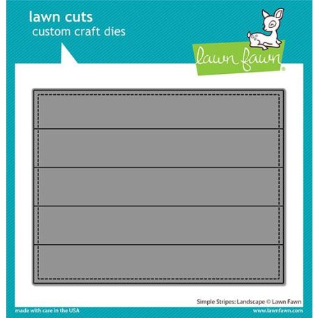 Vágósablon LF2621, simple stripes: landscape / Lawn Cuts Custom Craft Die (1 csomag)