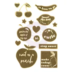   Akril díszítőelem , Fruit Paradise / Prima Marketing Acrylic Shapes (1 csomag)