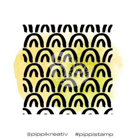 Gumibélyegző , Background 02 / PIPPI Rubber Stamp (1 db)