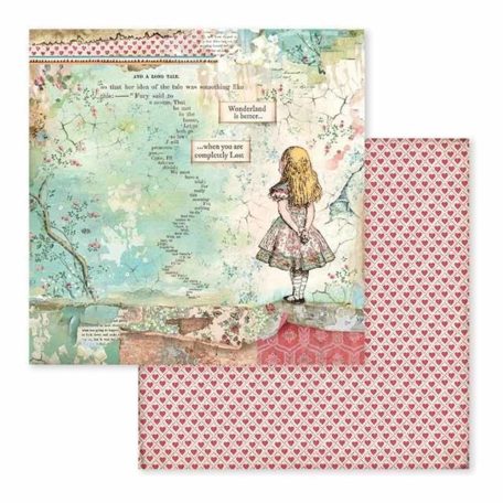 Stamperia Scrapbook papírkészlet 12" (30 cm) - Alice - Paper Pack (10 ív)