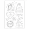 Öntőforma A4, Sleeping Beauty Castle and Cake / Stamperia Soft Mould (1 db)