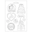 Öntőforma A4, Sleeping Beauty Castle and Cake / Stamperia Soft Mould (1 db)