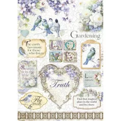   Rizspapír A4, Love Nature Birds / Stamperia Rice Paper (1 ív)