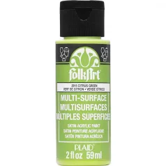   Akrilfesték - selyemfényű , Citrus green / FolkArt Multi-Surface (1 db)