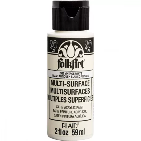 Akrilfesték - selyemfényű , Vintage White / FolkArt Multi-Surface (1 db)