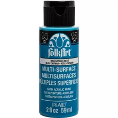   Akrilfesték - selyemfényű , Cayman Blue / FolkArt Multi-Surface (1 db)
