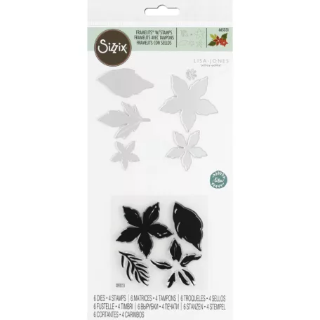 SIZZIX vágósablon bélyegzővel, Seasonal Flowers / Sizzix Framelits Die Set (1 csomag)
