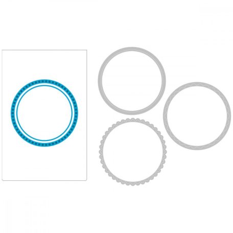 Vágósablon, domborító mappával , Seal Tim Holtz/ Sizzix Switchlits Embossing Folder (1 csomag)