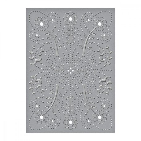 Domborító mappa , Floral Splash / Spellbinders Cut & Emboss Folder (1 db)