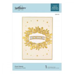   Domborító mappa , Floral Splash / Spellbinders Cut & Emboss Folder (1 db)