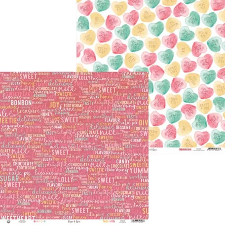 Scrapbook papír 12" (30 cm), Paper  06 / Piatek13 Sugar and Spice (1 ív)