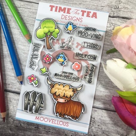 Szilikonbélyegző , Moovellous / Time For Tea Clear Stamps (1 csomag)