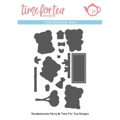   Vágósablon bélyegzőhöz , Pandamonium Party / Time For Tea Dies (1 csomag)