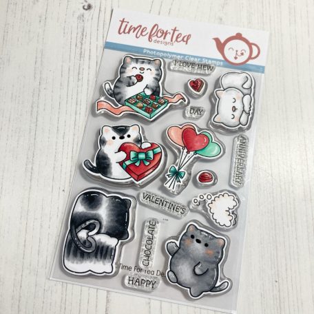 Szilikonbélyegző , Smitten Kittens / Time For Tea Clear Stamps (1 csomag)
