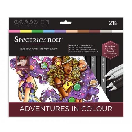Alkoholos marker készlet , Advanced Adventures in Colour / Spectrum Noir Discovery Kit (1 csomag)