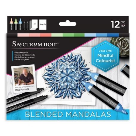 Alkoholos marker készlet , Blended Mandalas / Spectrum Noir Discovery Kit (1 csomag)