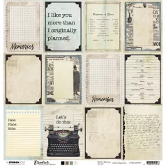   Scrapbook papír 12" (30 cm), Rectangles Planner Essentials nr.29 / SL Scrap (1 ív)