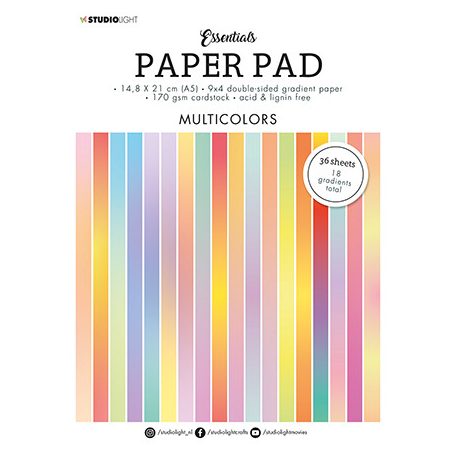 Papírkészlet 6x8, Gradient Multicolors Essentials nr.20 / SL Paper Pad (36 lap)