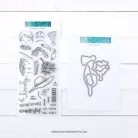 Concord & 9th Vágósablon + bélyegző Fashion Wear Clear Stamps + Die  Set (1 csomag)