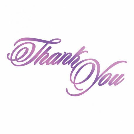 Klisé , Thank You / Couture Creations Hotfoil Stamp (1 db)