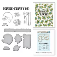   Spellbinders Vágósablon + bélyegző Handmade Stamp & Die Template Set (1 csomag)