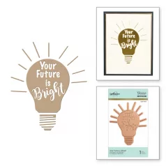   Klisé , Your Future is Bright / Spellbinders Hot Foil Plate (1 db)