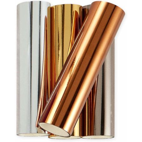 Hőre aktiváló fólia , Essential Metallics Variety Pack/ Spellbinders Glimmer Hot Foil (4 db)