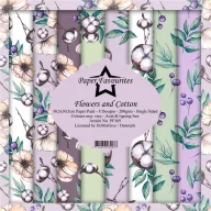   Papírkészlet 12" (30 cm),  Flowers and Cotton / PF Paper Pack (8 ív)