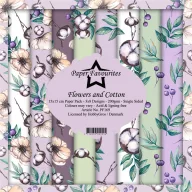   Papírkészlet 6" (15 cm),  Flowers and Cotton / PF Paper Pack (24 ív)