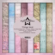   Papírkészlet 12" (30 cm), Vintage Music / PF Paper Pack (8 ív)