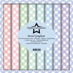   Papírkészlet 12" (30 cm), Gingham / PF Paper Pack (8 ív)