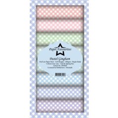   Papírkészlet 10x21 cm, Gingham / PF Slim Paper Pack (24 ív)