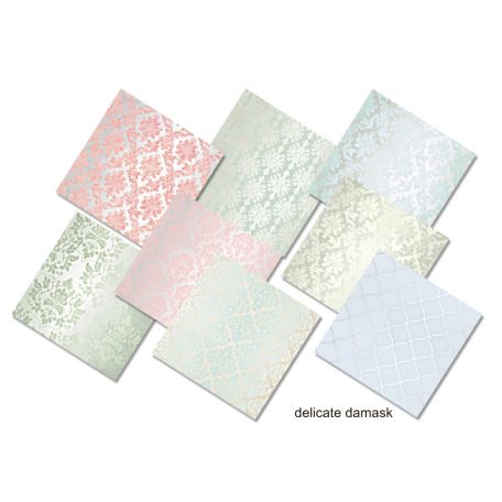 Papírkészlet 6" (15 cm), Delicate Damask  / Decorer Scrapbook Paper (24 ív)