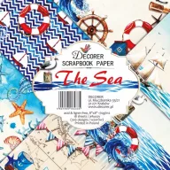   Papírkészlet 8" (20 cm), The Sea / Decorer Scrapbook Paper (24 ív)