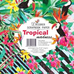   Papírkészlet 8" (20 cm), Tropical Madness / Decorer Scrapbook Paper (24 ív)