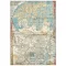 Rizspapír A4, Sir Vagabond in Japan Map / Stamperia Rice Paper (1 ív)