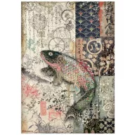   Rizspapír A4, Sir Vagabond in Japan Mechanical Fish / Stamperia Rice Paper (1 ív)
