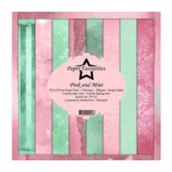   Papírkészlet 12" (30 cm), Pink and Mint / PF Paper Pack (8 ív)