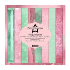   Papírkészlet 12" (30 cm), Pink and Mint / PF Paper Pack (8 ív)