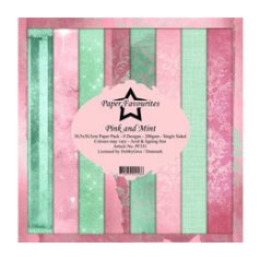   Papírkészlet 12" (30 cm), Pink and Mint / PF Paper Pack (8 ív)