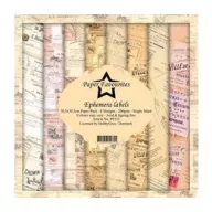   Papírkészlet 12" (30 cm), Ephemera Labels / PF Paper Pack (8 ív)