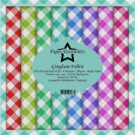   Papírkészlet 12" (30 cm), Gingham Fabric / PF Paper Pack (8 ív)
