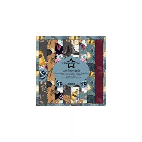 Papírkészlet 12" (30 cm), Gentlemen Rules / PF Paper Pack (8 ív)