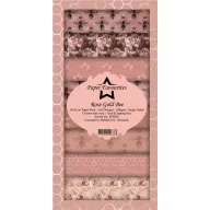   Papírkészlet 10x21 cm, Rose Gold Bee / PF Slim Paper Pack (24 ív)