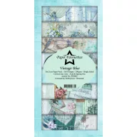   Papírkészlet 10x21 cm, Vintage Blue / PF Slim Paper Pack (24 ív)
