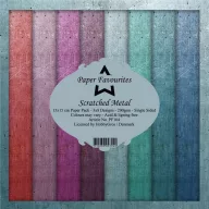   Papírkészlet 6" (15 cm), Scratched Metal / PF Paper Pack (24 ív)