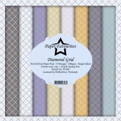   Papírkészlet 12" (30 cm), Diamond Grid / PF Paper Pack (8 ív)