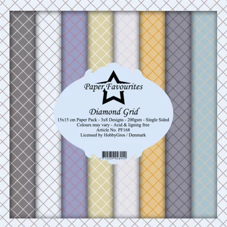 Papírkészlet 6" (15 cm), Diamond Grid / PF Paper Pack (24 ív)