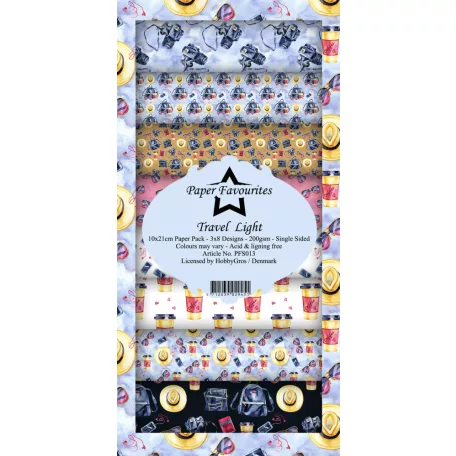 Papírkészlet 10x21 cm, Travel Light / PF Slim Paper Pack (24 ív)